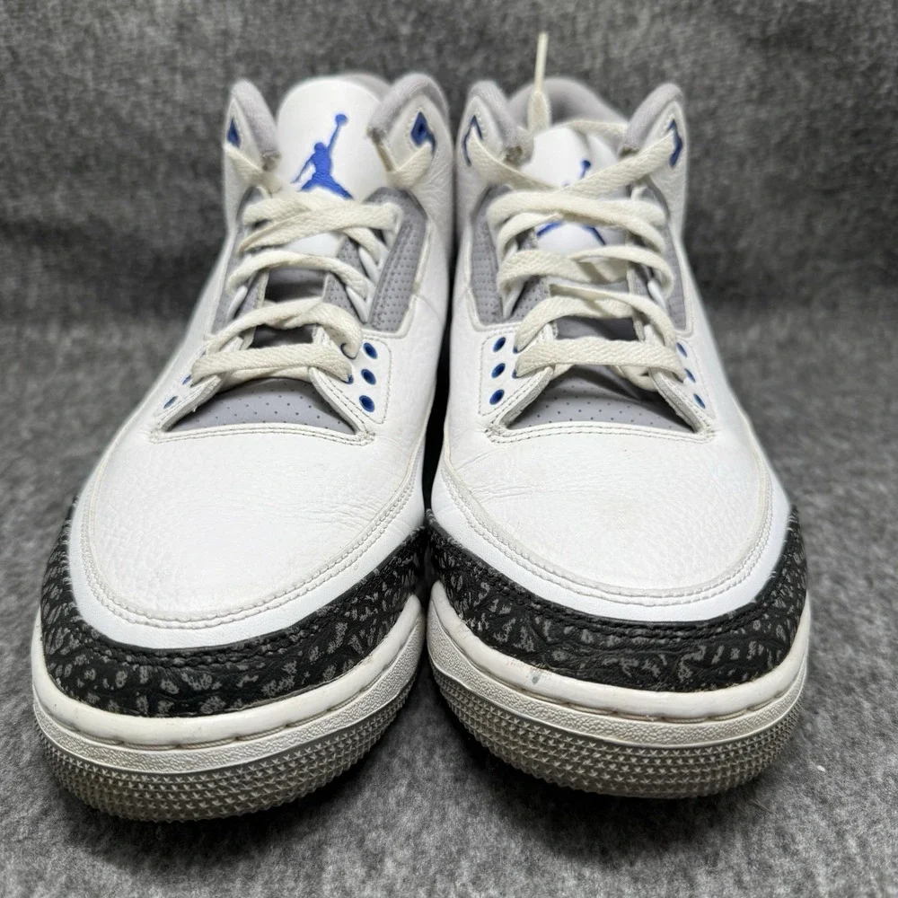 Nike Air Jordan 3 Retro Wizards True Blue White CT8532-148 Men's Size 12